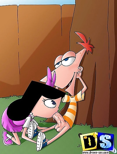 phineas y ferb working..